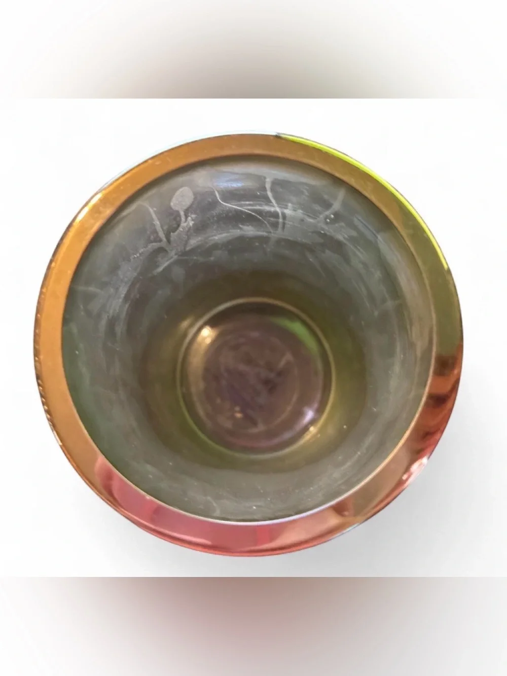 Anthropologie Etched Floral Bath Tumbler